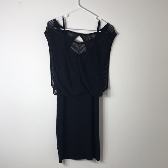 bebe black dress, size M, 98% rayon and 2% spandex - Picture 2 of 3